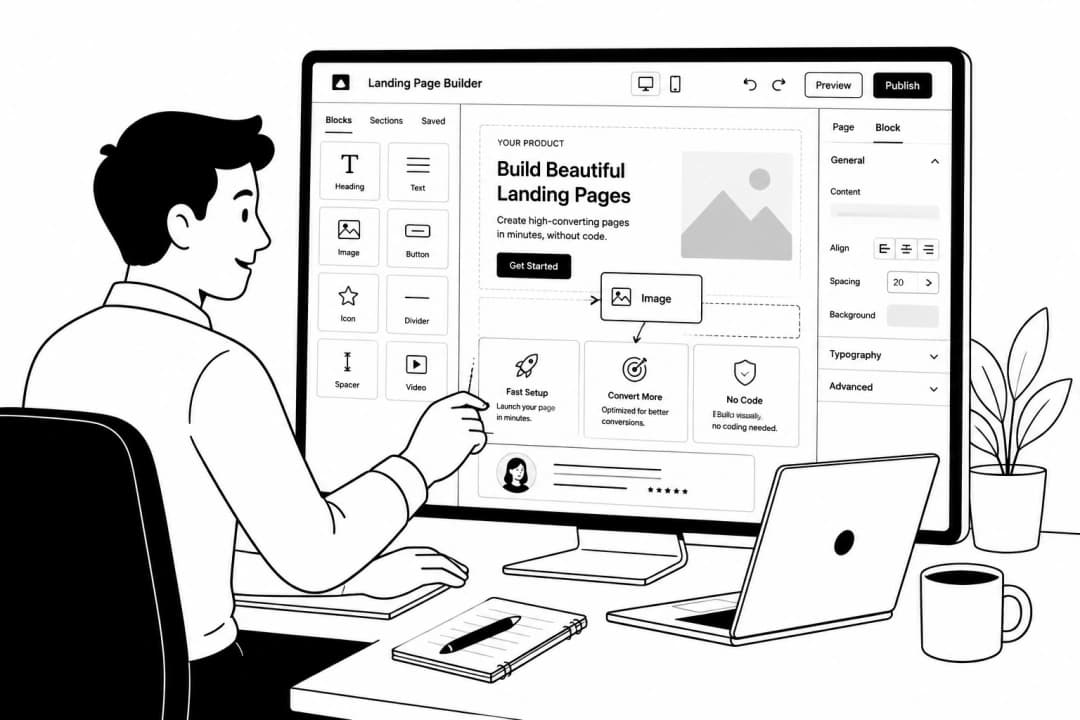 Preview Landing Page Builder